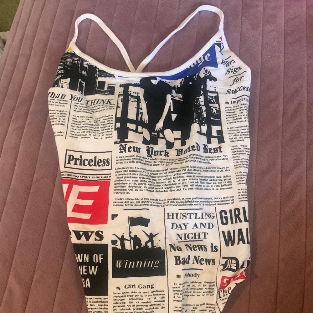 newspaper body suit